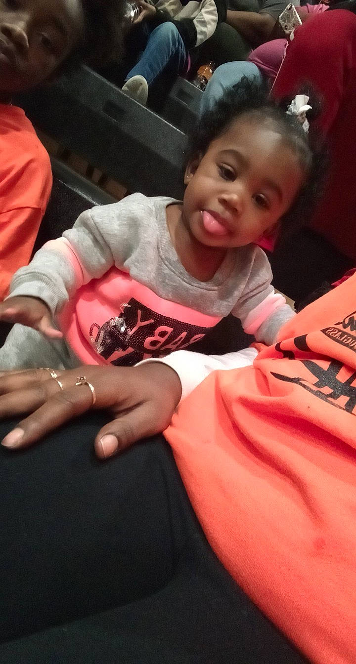 Lashawn is registered to the contest to win money with this photo: arm, birth, child, fun, person, pink, play, smile, toddler