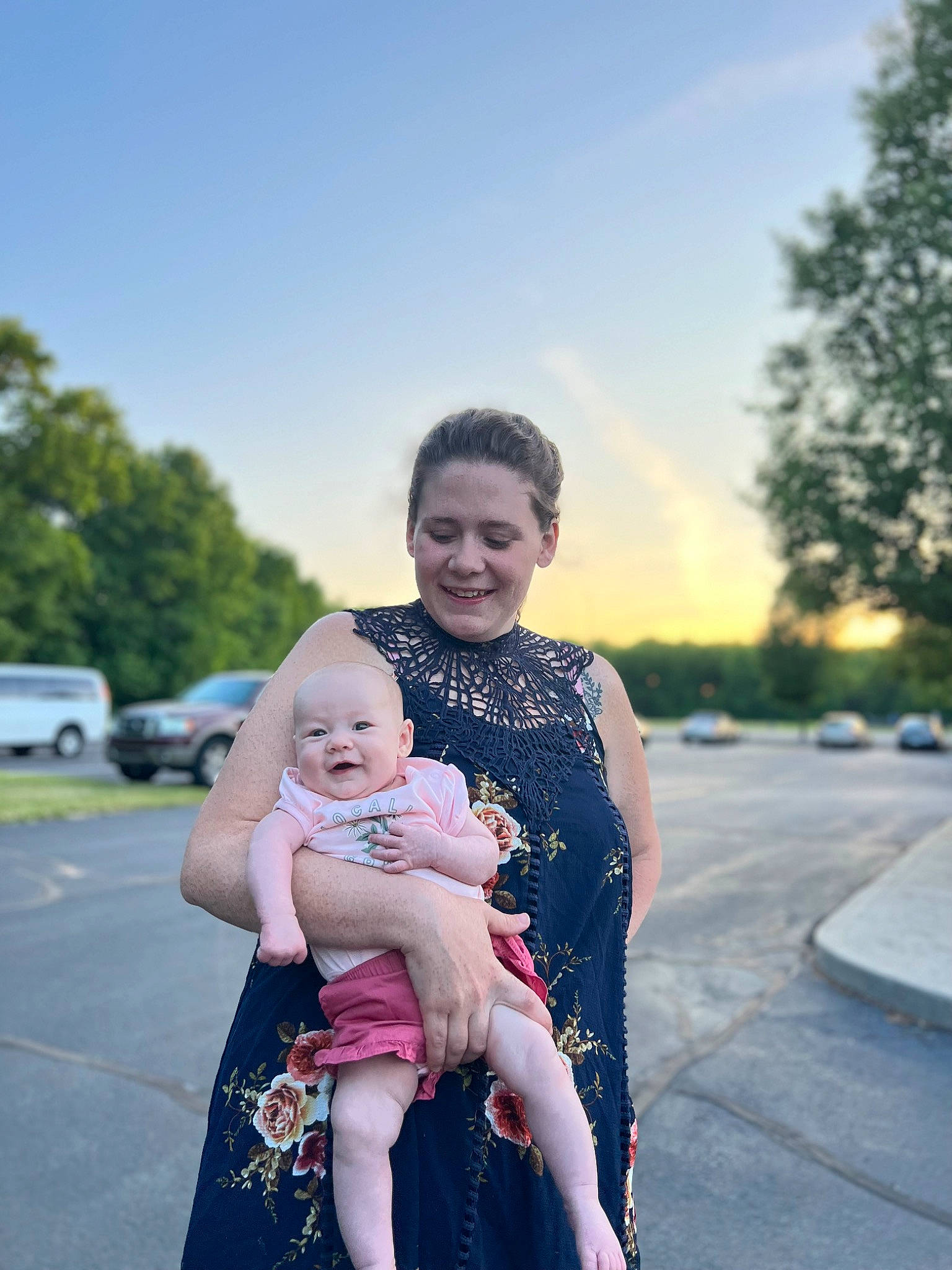 Lila is registered to the contest to win money with this photo: baby, car, child, event, flash_photography, fun, gesture, grass, hairstyle, happy, joy, leisure, people_in_nature, person, recreation, sitting, sky, smile, standing, toddler
