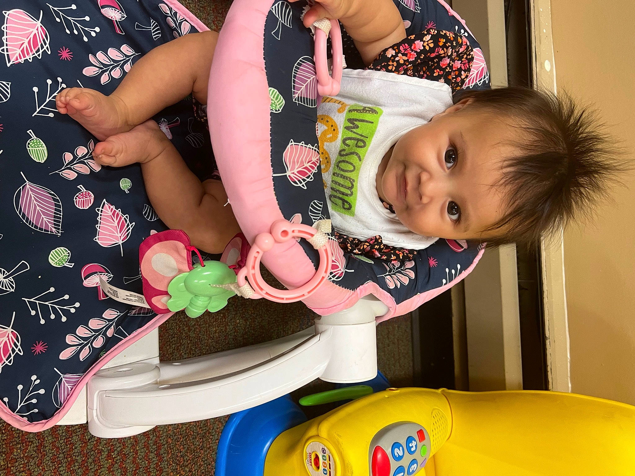 Mia joined the competition — help win amazing prizes! arm, baby, baby_products, baby_toddler_clothing, cake_decorating_supply, child, fashion_accessory, fun, green, happy, hat, nail, pattern, person, sitting, sleeve, sugar_cake, sweetness, toddler, wrist