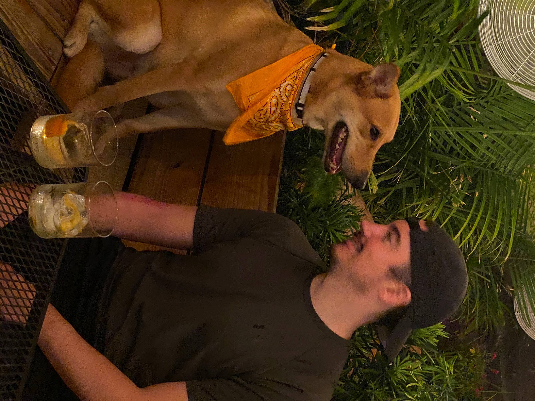 Rin is registered to the contest to win money with this photo: drink, drinkware, event, eyewear, flash_photography, fun, gesture, grass, happy, pattern, people_in_nature, plant, t_shirt, wrist