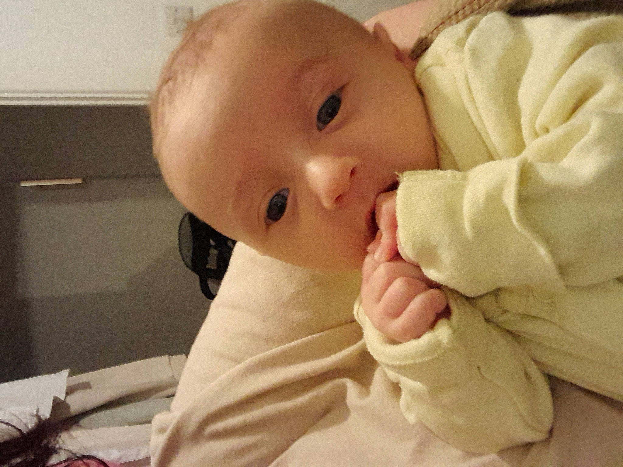 Frankie joined the competition — help win amazing prizes! baby, baby_safety, baby_sleeping, baby_toddler_clothing, cheek, comfort, ear, eyelash, finger, gesture, happy, lip, mouth, nail, neck, nose, person, skin, sleeve, thumb