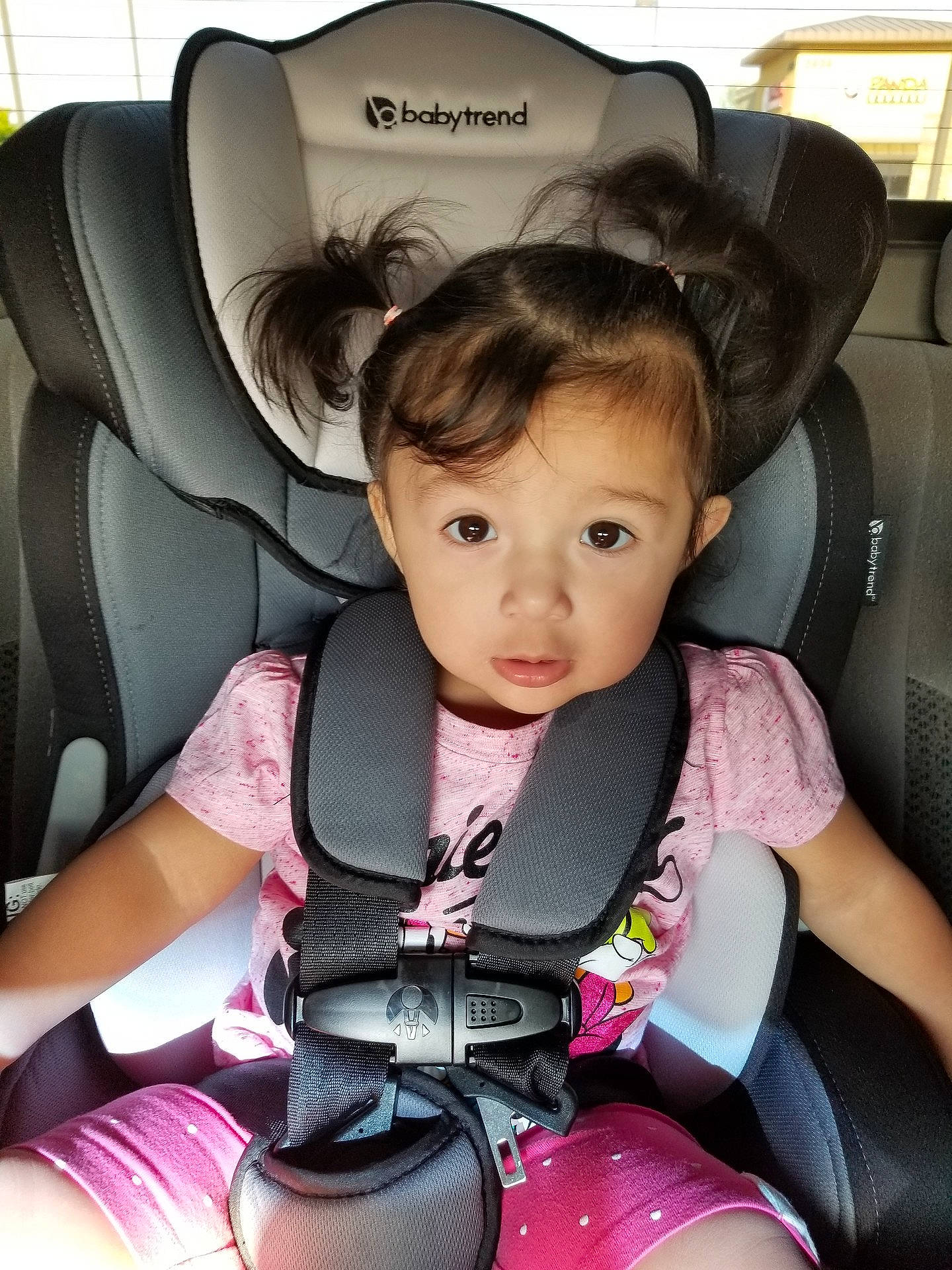 Ava Marie joined the competition — help win amazing prizes! car_seat, child, girl, person, pink, product, toddler