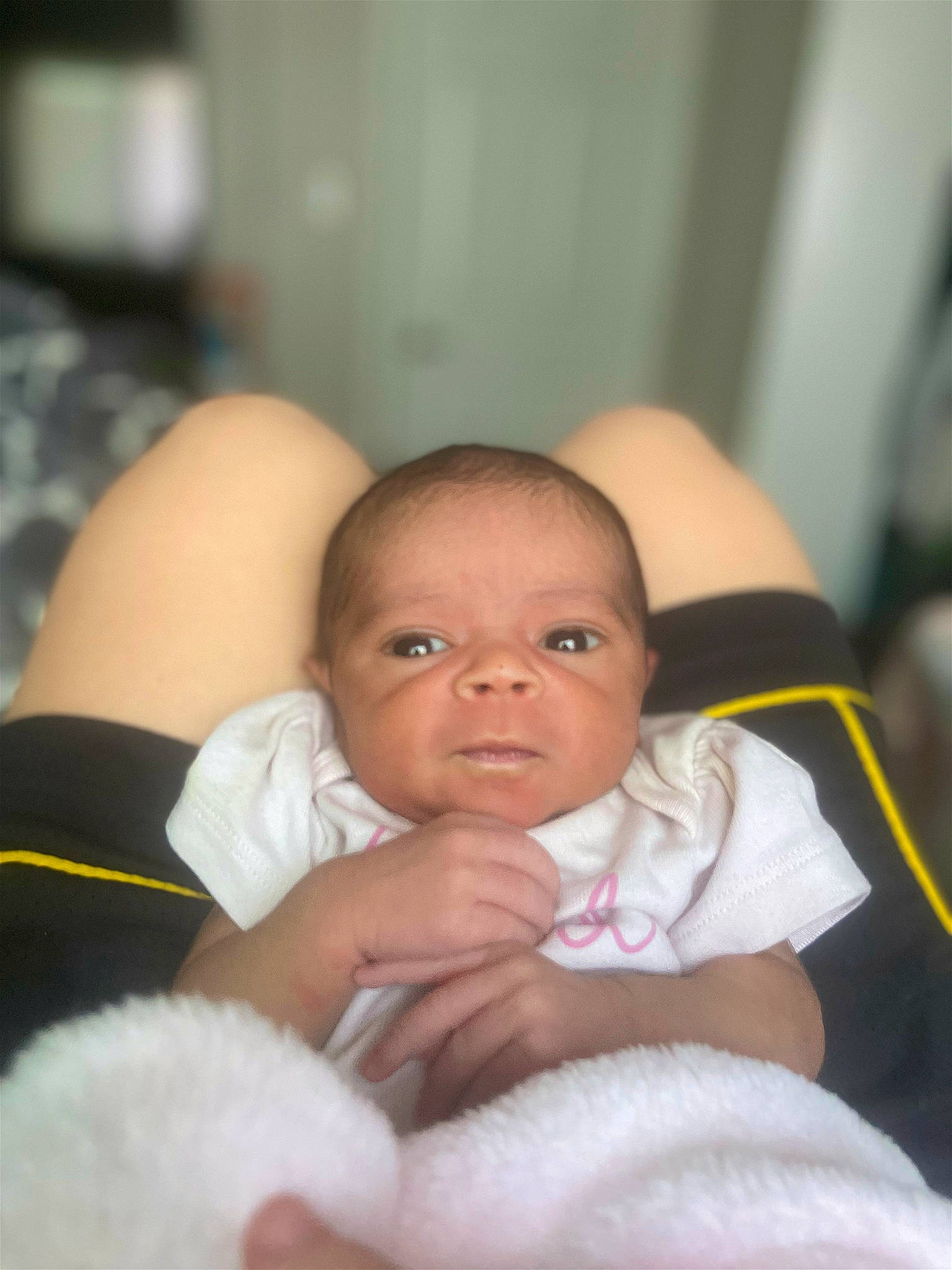 Emersyn is registered to the contest to win money with this photo: abdomen, arm, baby, cheek, comfort, eye, finger, gesture, hair, hairstyle, hand, happy, iris, lip, mouth, nose, person, skin, thumb, toddler