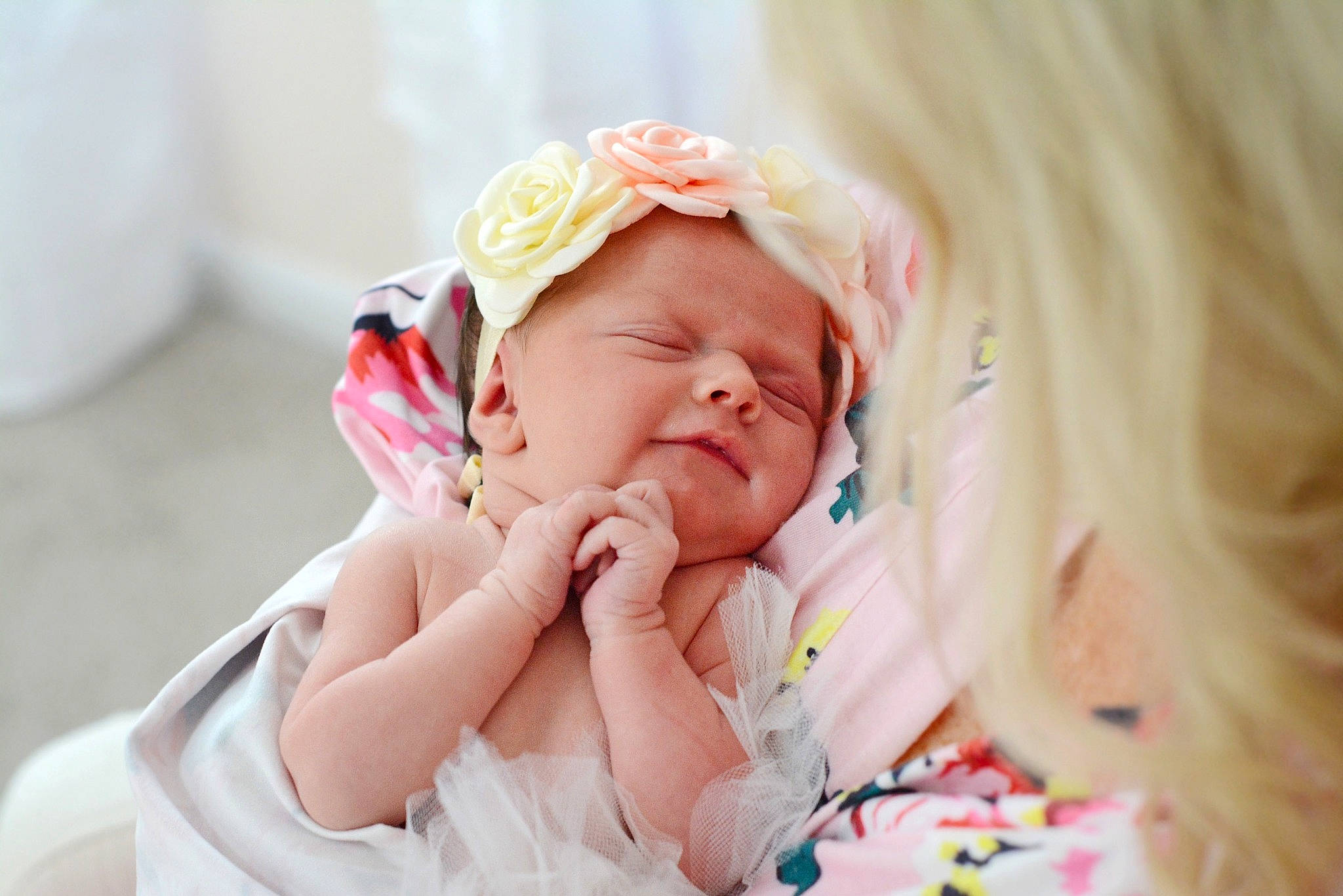 Collins joined the competition — help win amazing prizes! baby, baby_toddler_clothing, child, comfort, dress, event, eye, fashion_accessory, hair_accessory, happy, headband, headgear, headpiece, helmet, iris, person, petal, pink, skin, sweetness