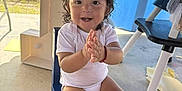 Octavian joined the competition — help win amazing prizes! barefoot, birthday, blue_chair, celebration, chair, child, clapping, cute, daylight, decorations, happy, high_chair, indoor, number_one, person, playful, smiling, toddler, wet_hair, white_shirt
