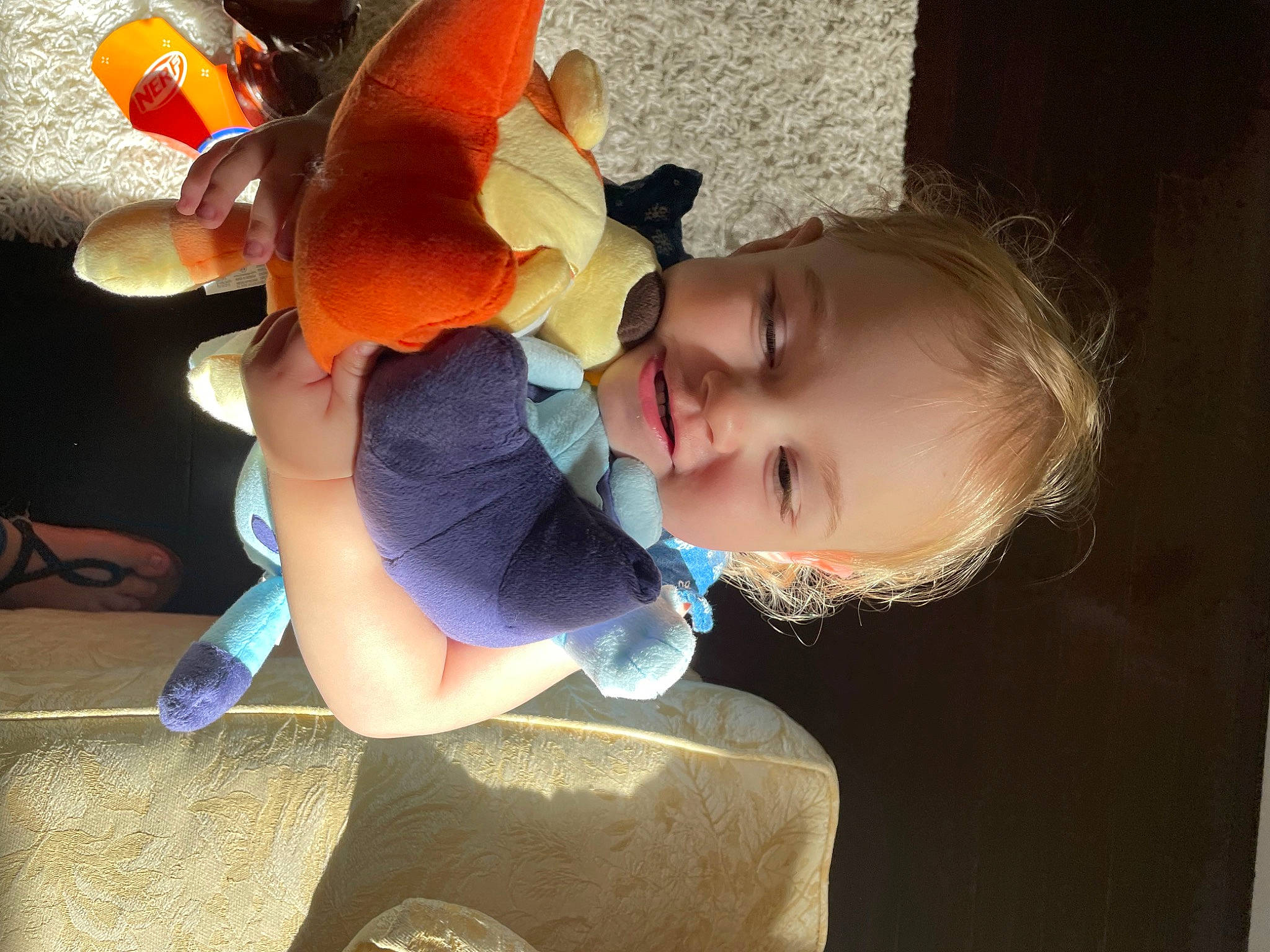 Briar joined the competition — help win amazing prizes! baby, baby_products, baby_toddler_clothing, child, elbow, electric_blue, finger, fun, happy, human_leg, mouth, nail, person, play, sitting, smile, thigh, thumb, toddler, toy