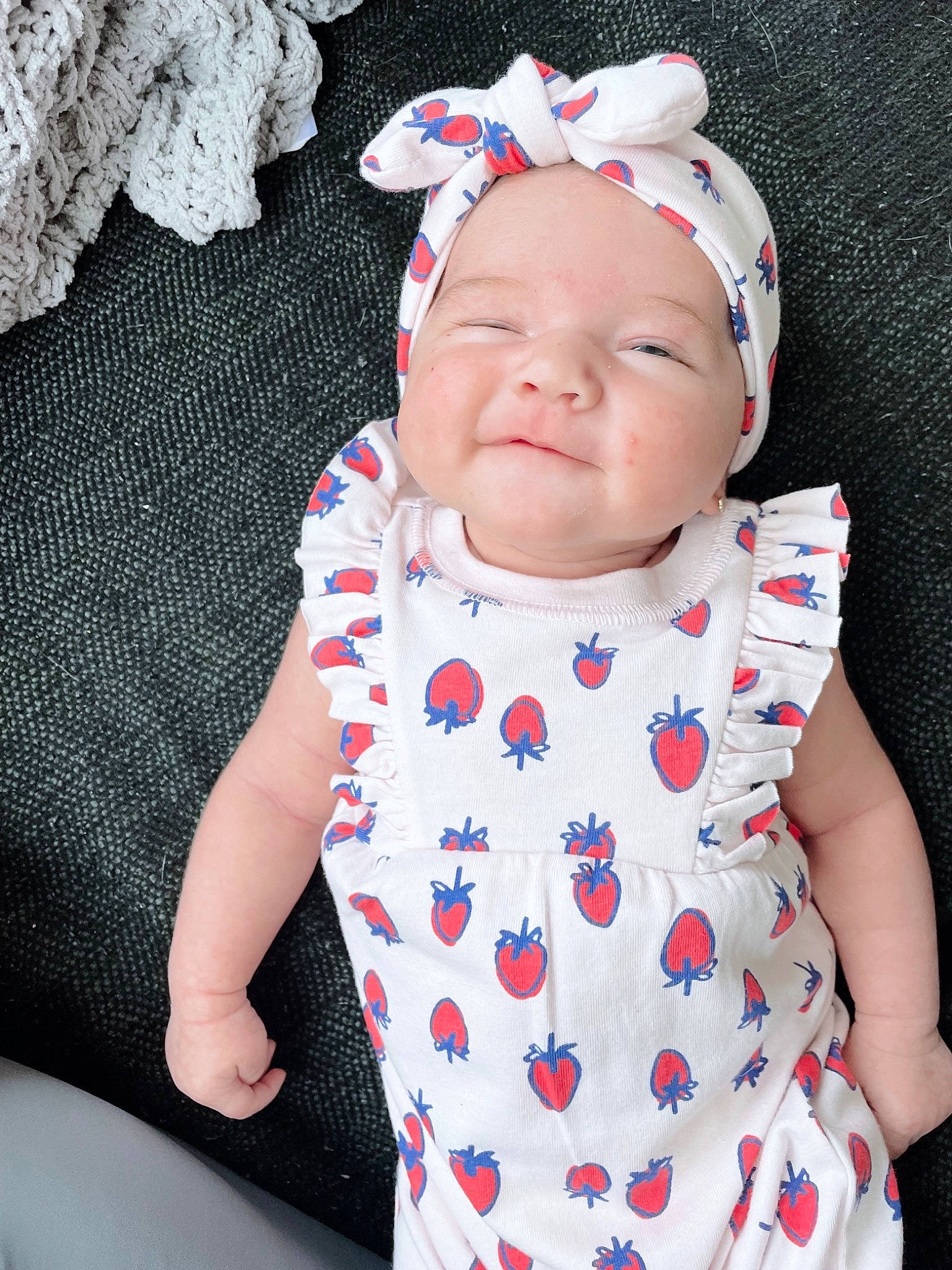 Kamilla joined the competition — help win amazing prizes! baby, baby_toddler_clothing, cap, cheek, child, collar, dress, eye, happy, headgear, headwear, lip, outerwear, pattern, person, photograph, pink, sleeve, smile, textile