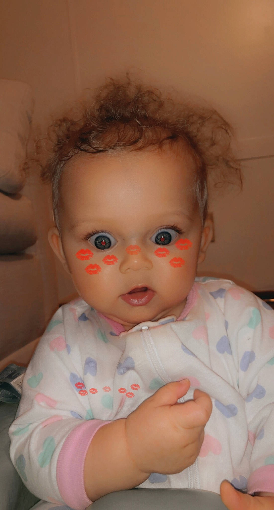 Kahlani joined the competition — help win amazing prizes! baby, baby_toddler_clothing, cheek, child, chin, ear, eyebrow, eyelash, finger, forehead, hairstyle, iris, lip, nail, neck, organ, person, skin, toddler
