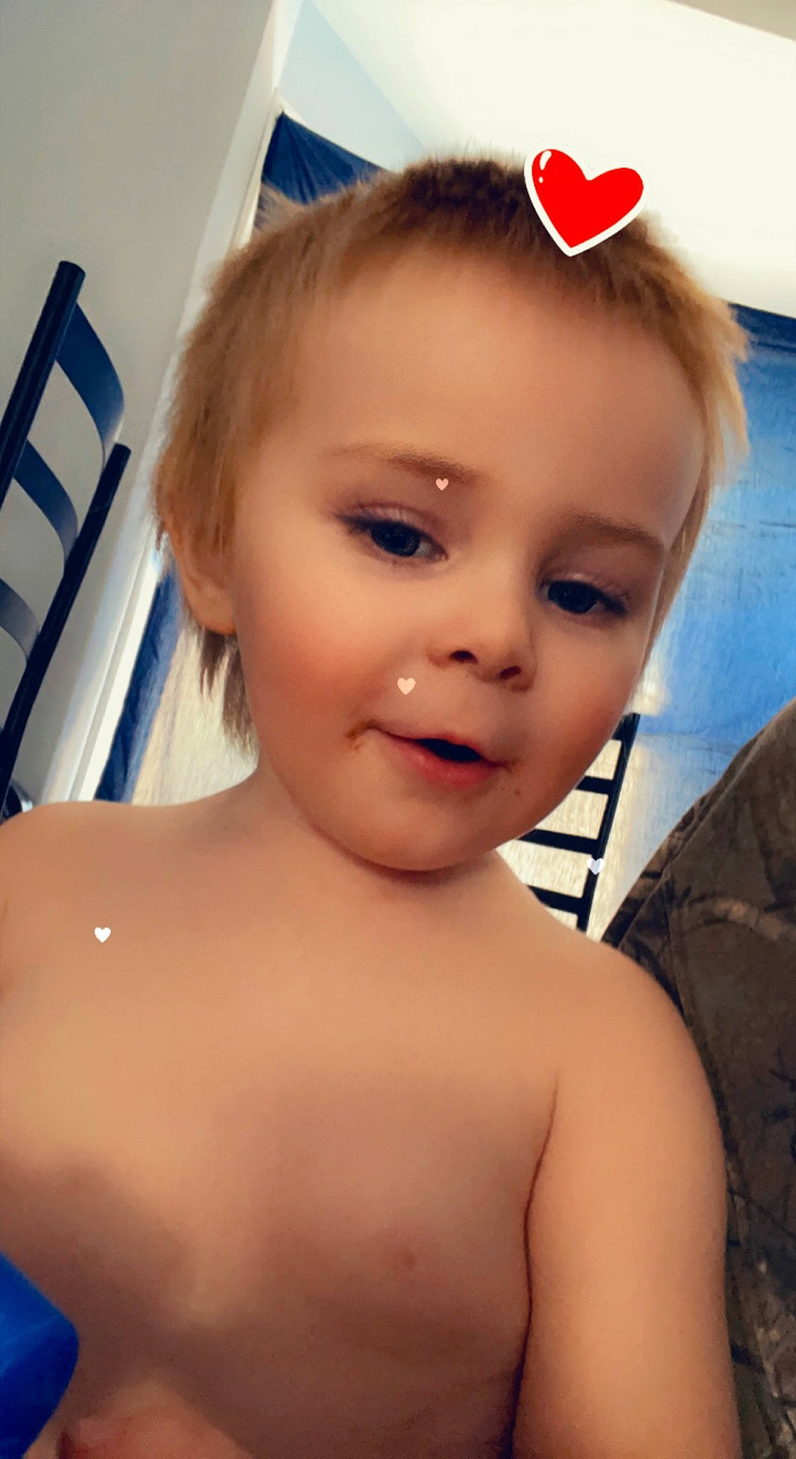 Paxton is registered to the contest to win money with this photo: blue, cheek, chin, ear, eye, eyebrow, eyelash, forehead, hair, hairstyle, head, human_body, joint, lip, mouth, neck, nose, organ, person, shoulder