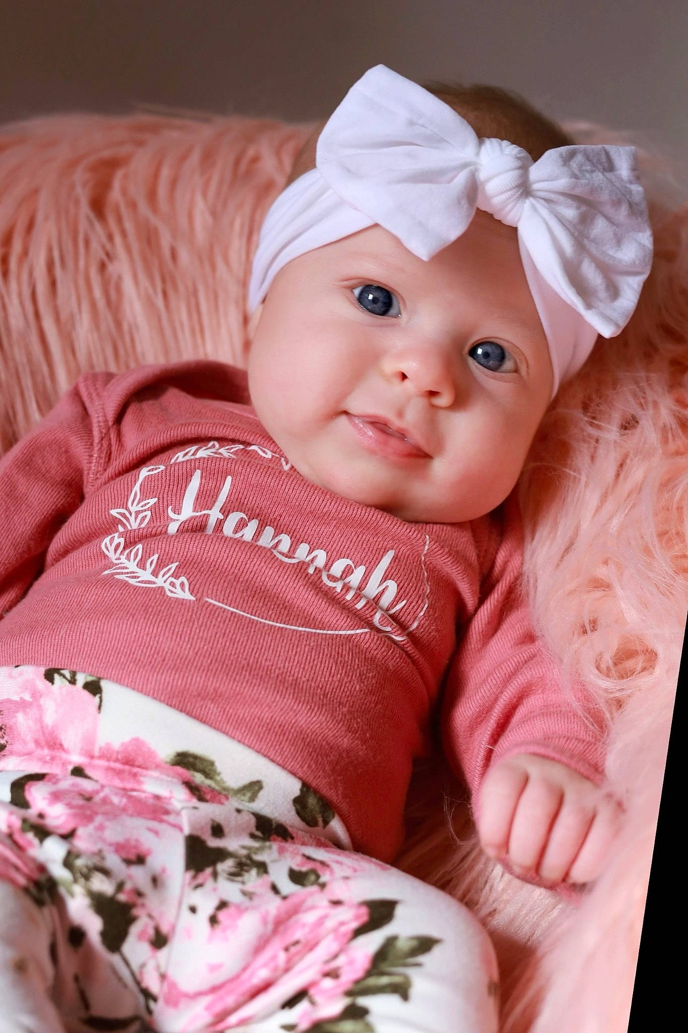 Hannah joined the competition — help win amazing prizes! baby, baby_sleeping, baby_toddler_clothing, cap, cheek, child, comfort, dress, happy, hat, headwear, human_body, iris, lip, person, pink, skin, sleeve, smile, t_shirt