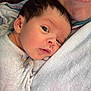 Denver is registered to the contest to win money with this photo: newborn, baby, infant, face, adult, smile, closeup, skin, head, hair, clothing, fabric, comfort, resting, portrait, human, parent, child, cuddle, love