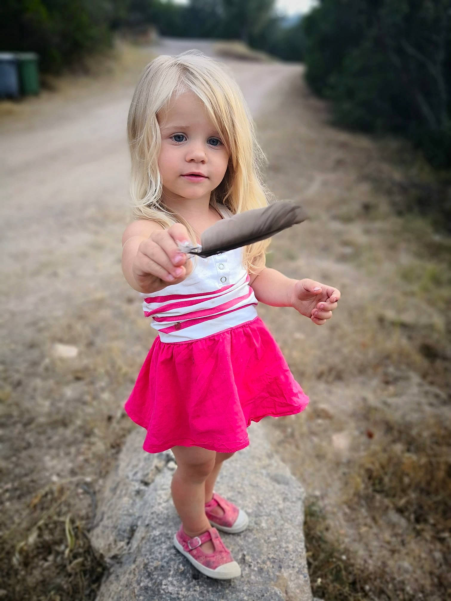 Alicia participe au concours pour gagner de l'argent avec cette photo : beauty, blond, child, child_model, dress, fun, grass, hair, happy, lip, long_hair, person, photography, pink, plant, play, skin, smile, summer, toddler