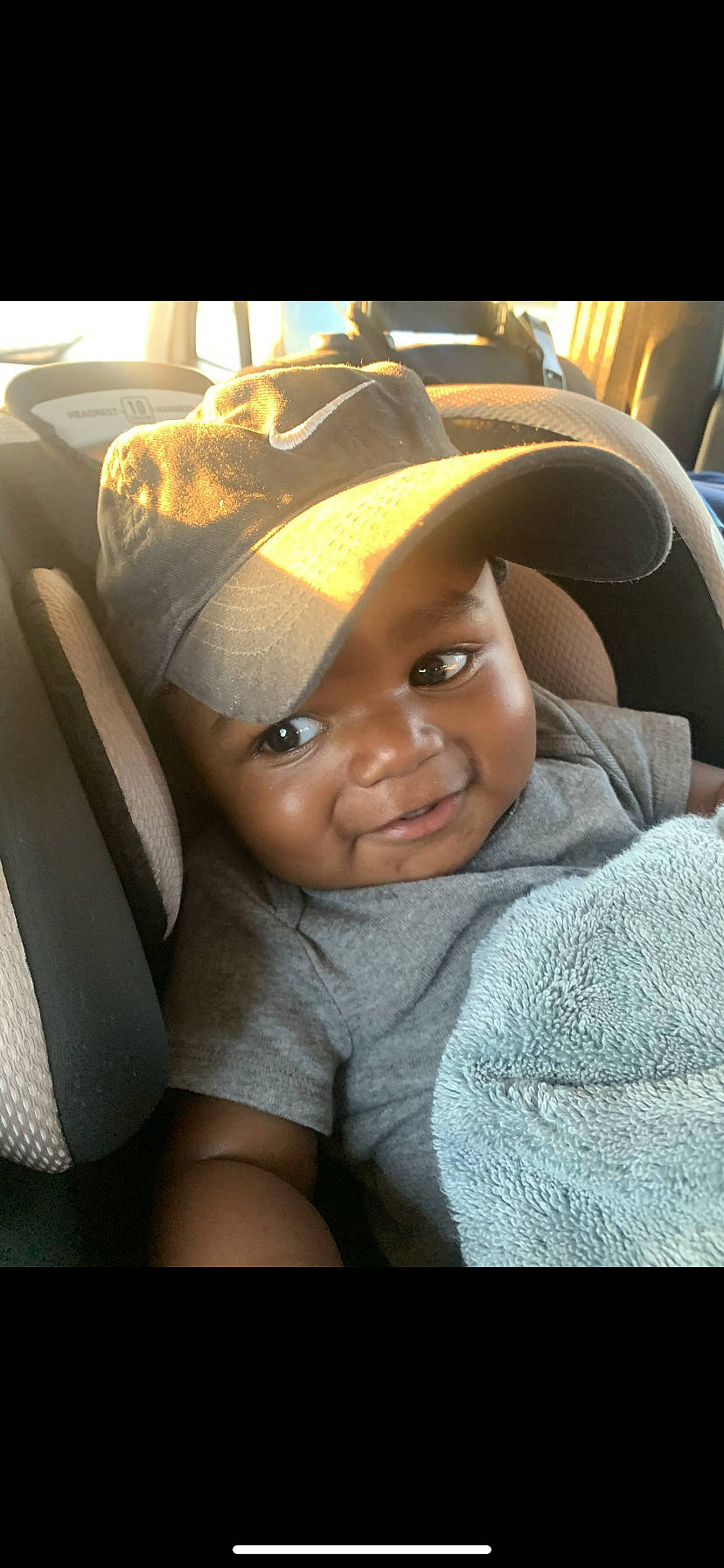 Nazir joined the competition — help win amazing prizes! baby, baby_toddler_clothing, cap, car_seat, cheek, chin, comfort, cool, eyebrow, flash_photography, happy, helmet, iris, lip, mouth, nose, outerwear, person, skin, smile