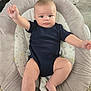 Jack joined the competition — help win amazing prizes! baby, infant, onesie, baby_seat, cushion, face, arm, leg, foot, expression, indoor, carpet, plant, pot, floor, person, child, cute, skin, furniture