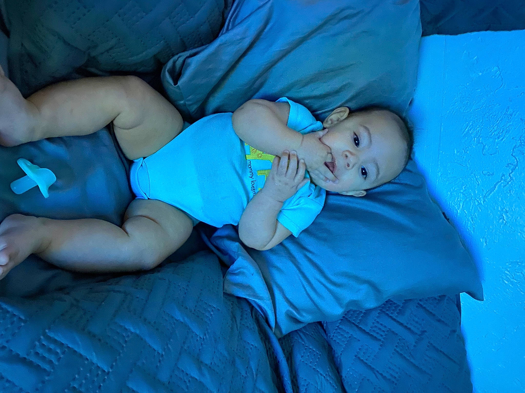Zayden joined the competition — help win amazing prizes! baby, blue, child, comfort, nap, person, sleep