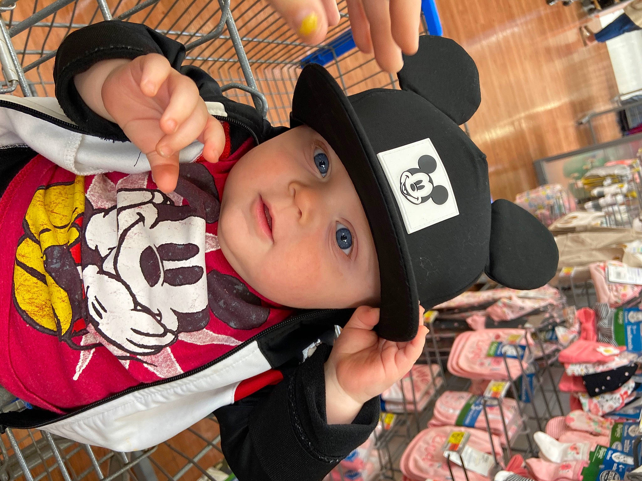 Korbin joined the competition — help win amazing prizes! baby, baby_products, baby_toddler_clothing, baseball_cap, cap, child, costume, customer, event, fashion_accessory, fun, hat, headwear, market, person, personal_protective_equipment, retail, sun_hat, toddler