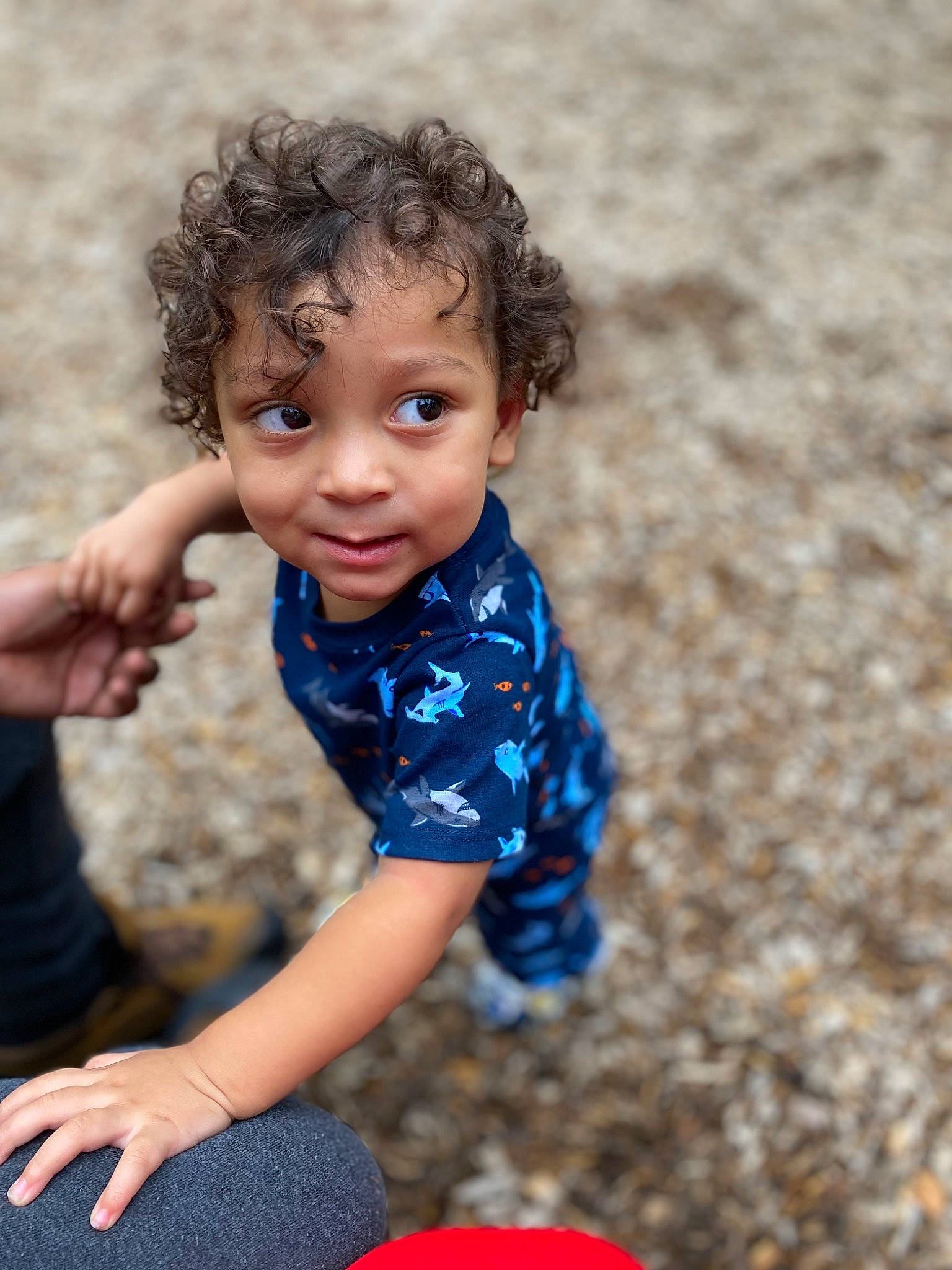 Azai joined the competition — help win amazing prizes! ball, child, electric_blue, eye, finger, flash_photography, fun, gesture, grass, hand, happy, human_body, joint, leisure, mammal, nose, people_in_nature, person, red, standing