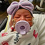 Sofia joined the competition — help win amazing prizes! newborn, baby, hospital, pacifier, bow_hat, blanket, footprint_pattern, infant, medical_tube, bed, resting, cute, child, face, headwear, wrapped, sleeping, indoors, person, healthcare
