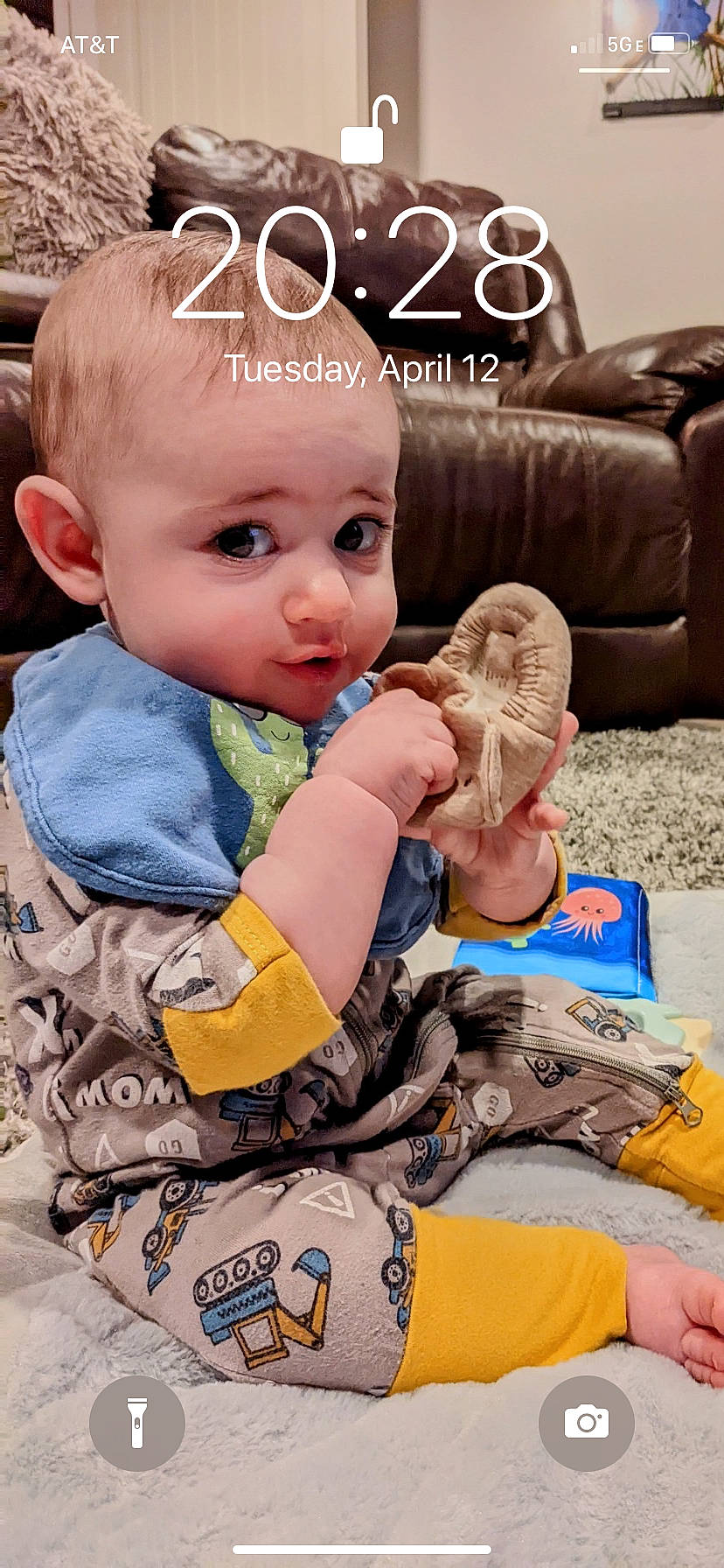 Conor is registered to the contest to win money with this photo: baby, baby_playing_with_toys, baby_products, baby_toddler_clothing, beauty, cheek, child, eye, hairstyle, happy, organ, pattern, person, play, product, sitting, skin, sleeve, t_shirt, toddler