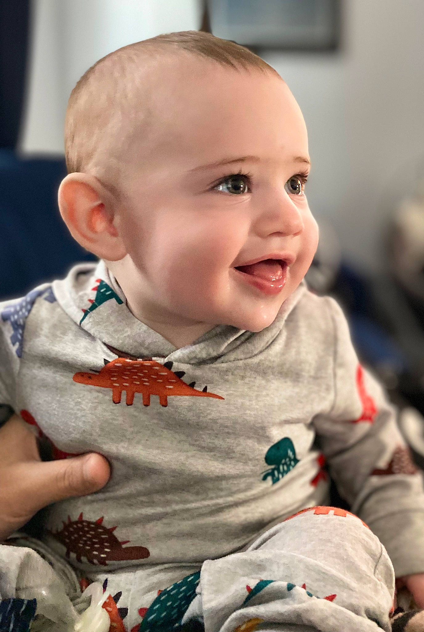 Conor joined the competition — help win amazing prizes! baby, baby_toddler_clothing, cheek, chin, eye, face, facial_expression, finger, fun, hairstyle, happy, head, iris, lip, mouth, nose, person, skin, sleeve, smile