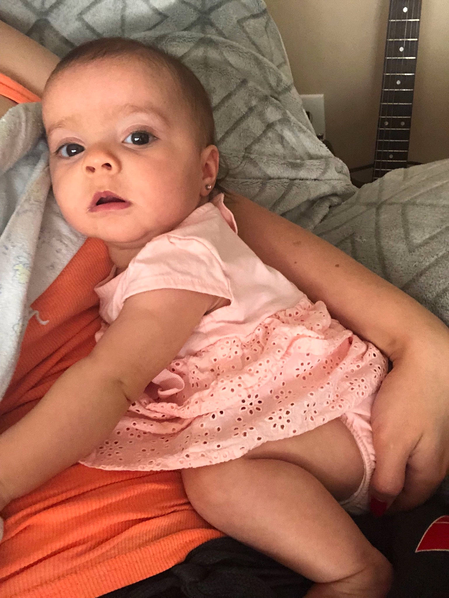 Everleigh Grace joined the competition — help win amazing prizes! arm, baby, beauty, cheek, child, eye, face, finger, head, leg, lip, mouth, muscle, nose, person, sitting, skin, smile, thigh, toddler