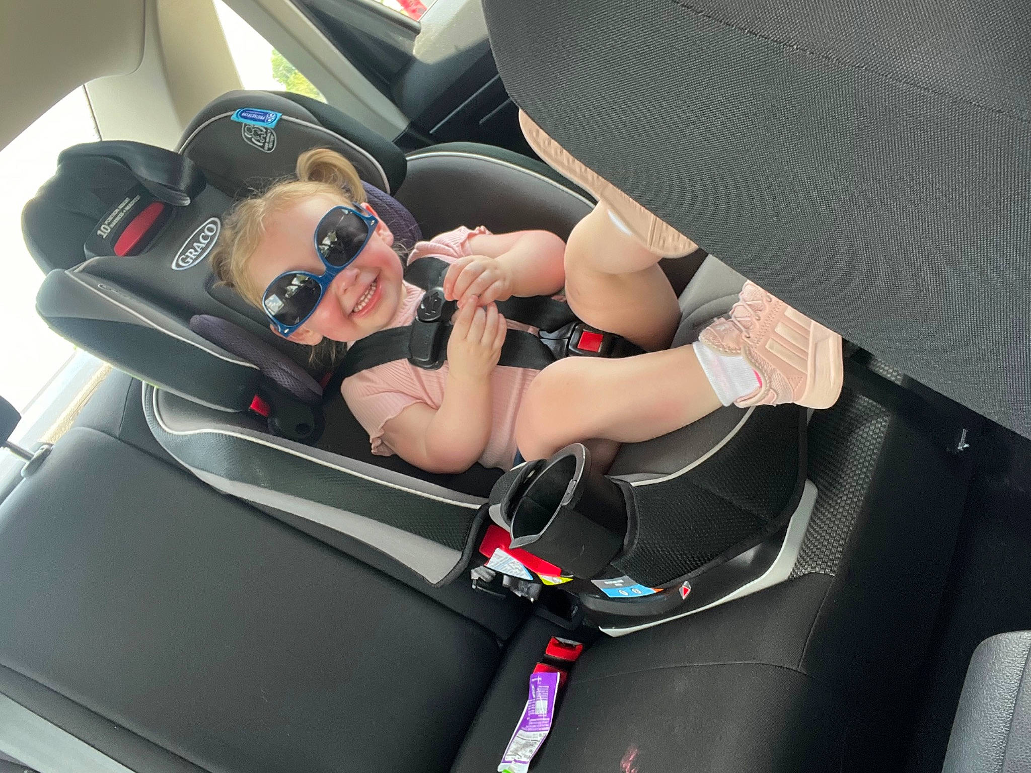 Kinslee joined the competition — help win amazing prizes! arm, auto_part, automotive_design, automotive_exterior, car, car_seat, car_seat_cover, comfort, eyewear, family_car, head_restraint, human_leg, joy, motor_vehicle, person, personal_luxury_car, seat_belt, service, steering_part, steering_wheel