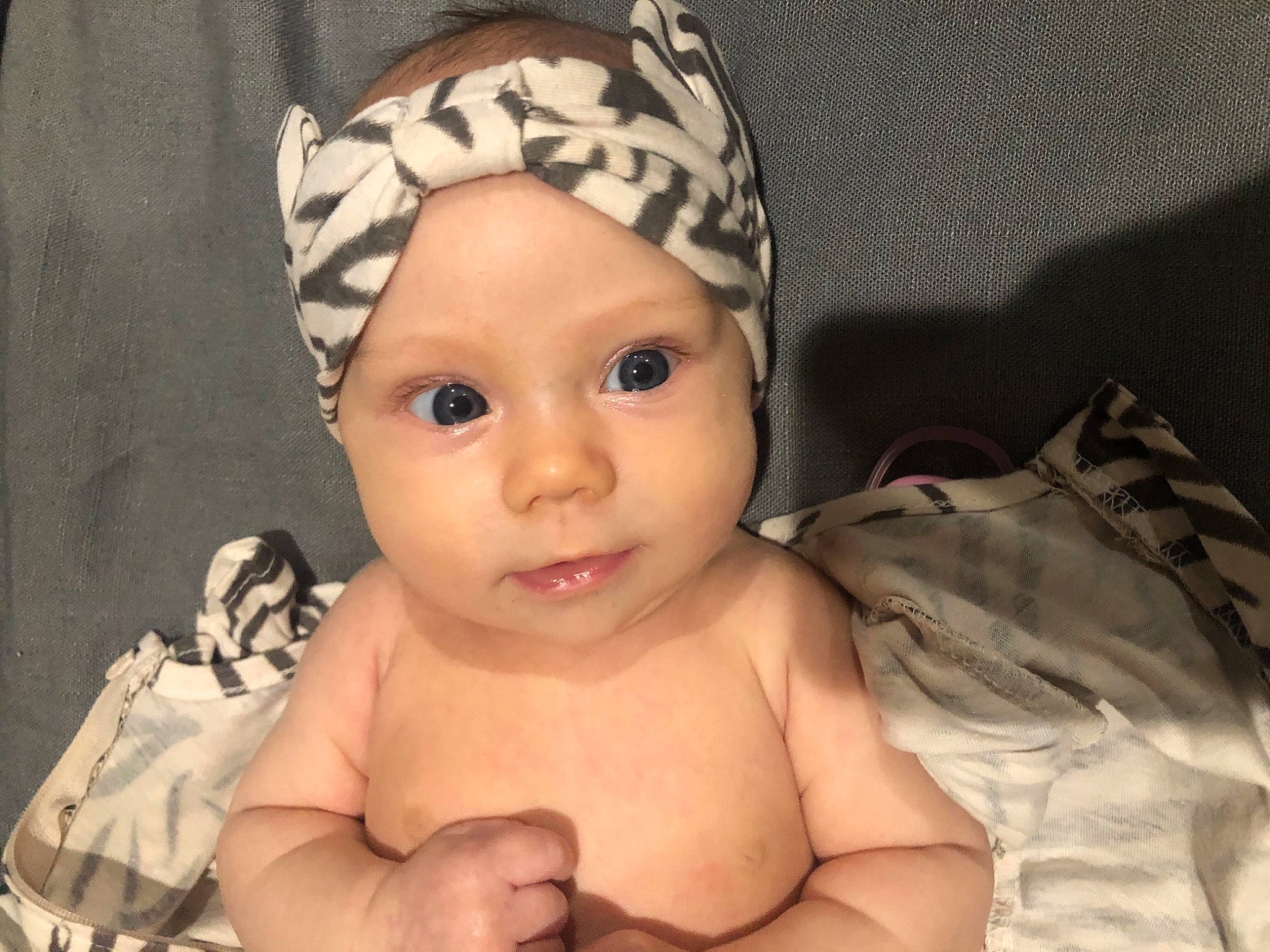 Blakelynn joined the competition — help win amazing prizes! baby, baby_toddler_clothing, cap, cheek, chest, chin, ear, eye, eyebrow, eyelash, face, forehead, headgear, headwear, human_body, iris, lip, nose, person, skin
