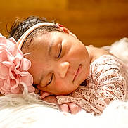 Azela joined the competition — help win amazing prizes! accessories, baby, bodypart, bonnet, clothing, face, finger, flower, hand, hat, head, headband, lace, newborn, person, photography, plant, portrait, rose, sleeping
