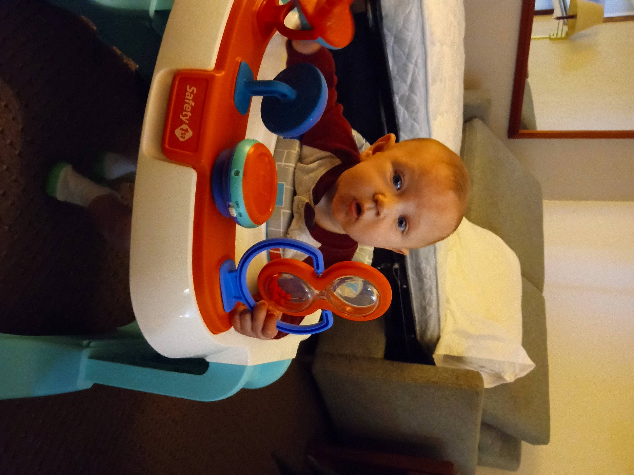 Bentley joined the competition — help win amazing prizes! animation, art, baby, baby_products, baby_toys, chair, child, fun, hat, machine, orange, person, personal_protective_equipment, plastic, play, room, service, suit, surprise, toddler