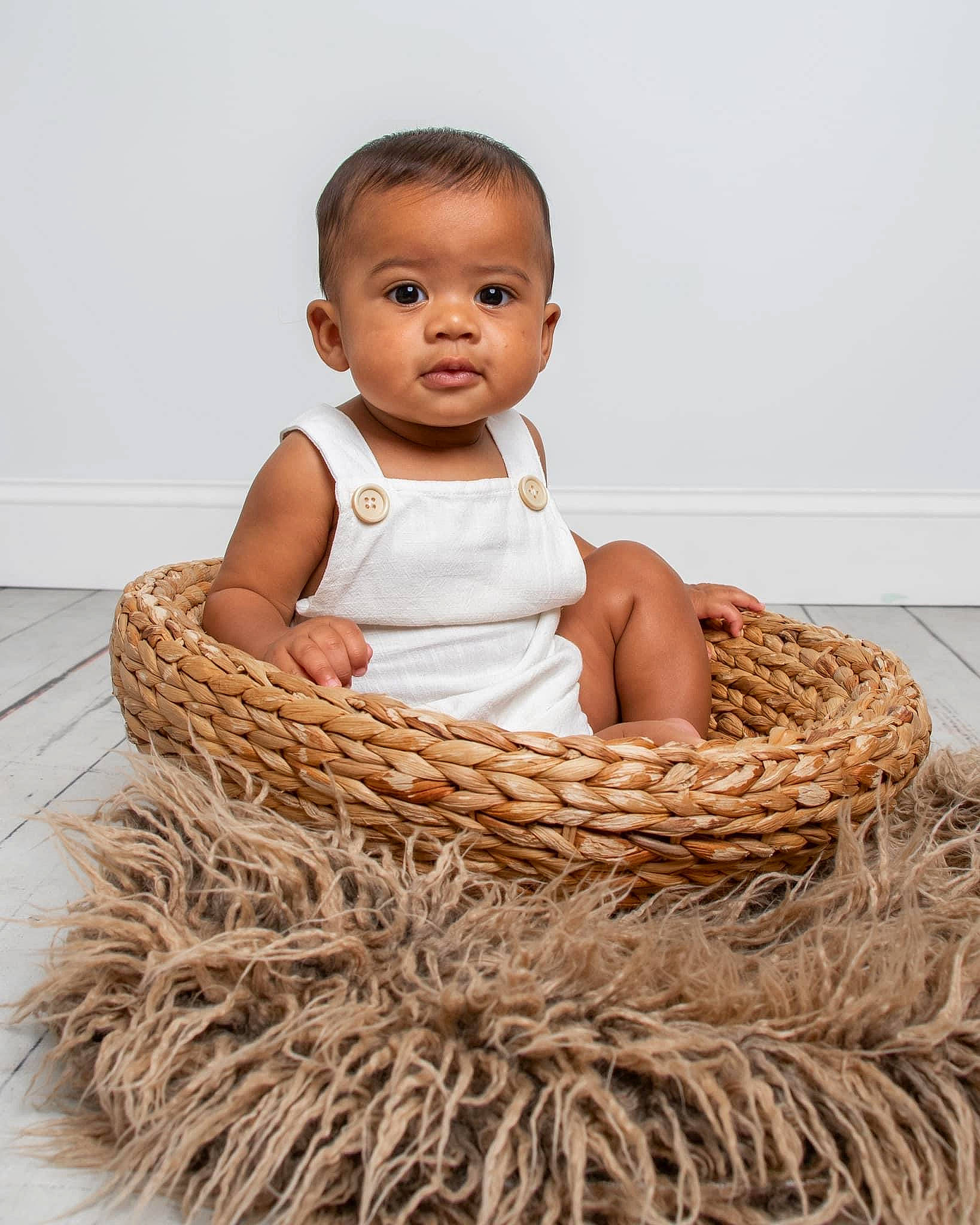 Kaziyn joined the competition — help win amazing prizes! baby, baby_toddler_clothing, basket, child, comfort, event, fashion_accessory, flash_photography, flooring, happy, natural_material, peach, person, product, sitting, sleeve, stock_photography, storage_basket, toddler, wicker