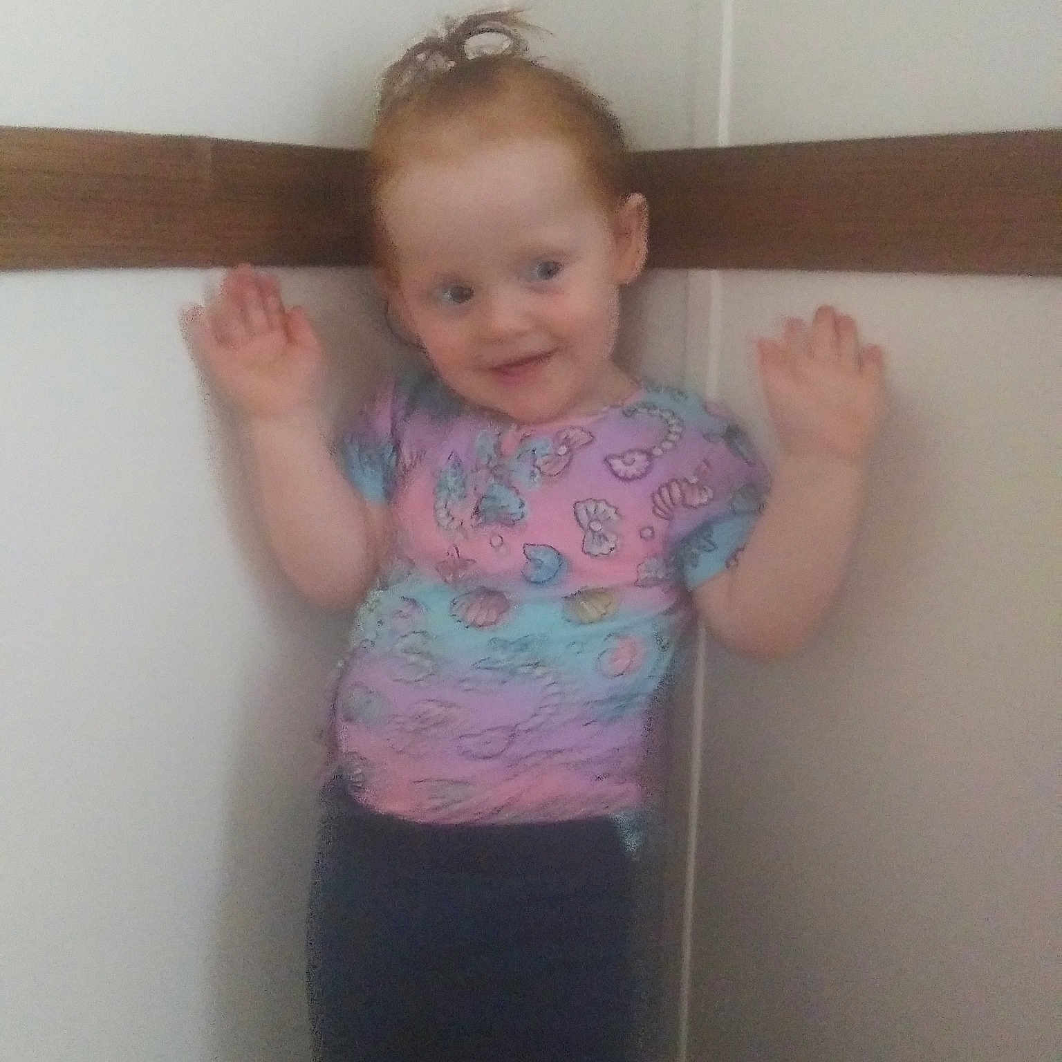 Kristina is registered to the contest to win money with this photo: arm, baby, cheek, child, finger, joint, joy, person, shoulder, skin, smile, standing, toddler
