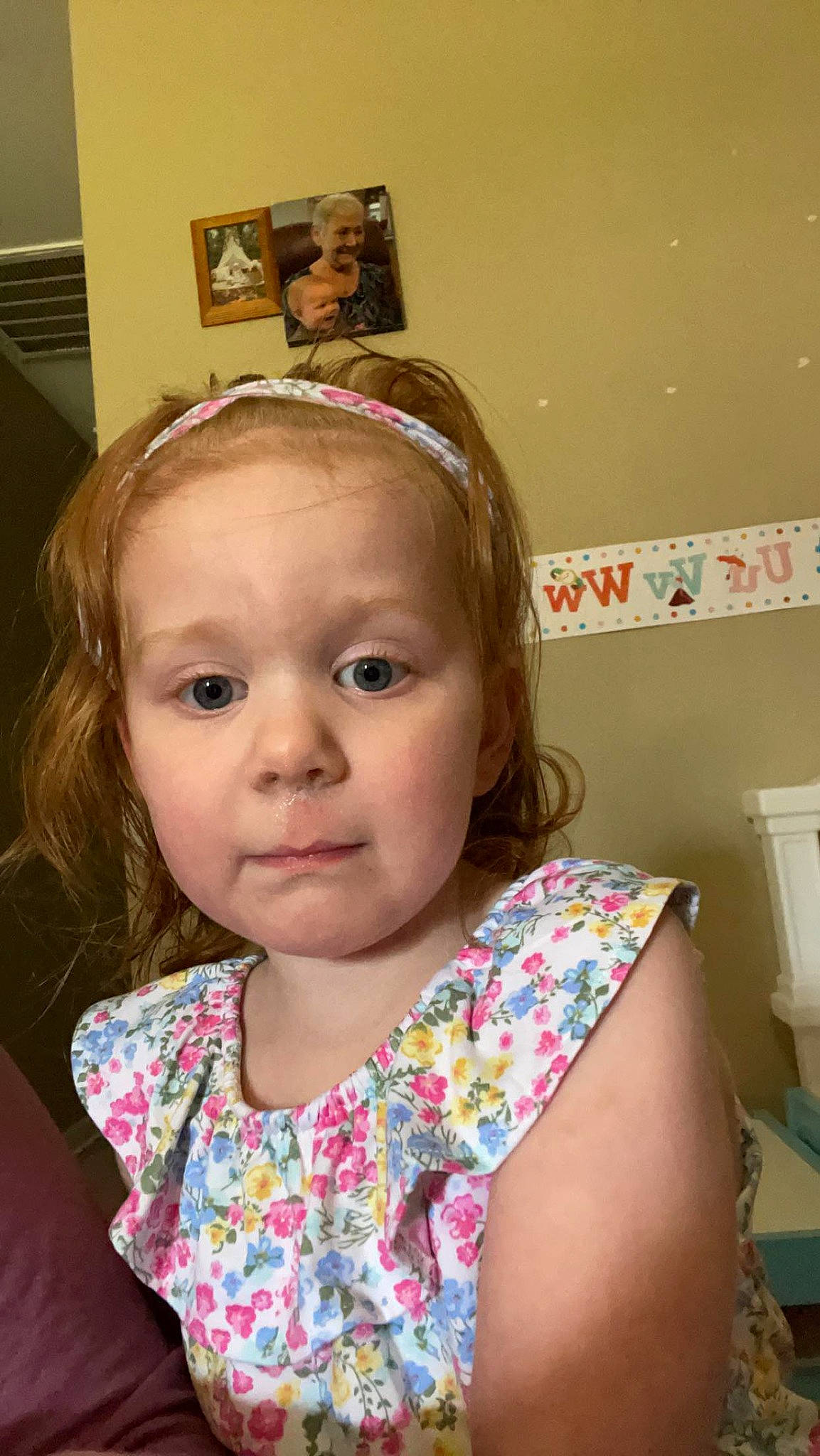Charlotte joined the competition — help win amazing prizes! baby_toddler_clothing, blond, brown_hair, cheek, child, ear, eye, eyebrow, eyelash, fun, happy, headband, headpiece, iris, joy, lip, neck, nose, person, skin