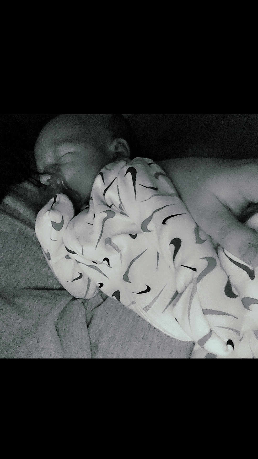 Leland is registered to the contest to win money with this photo: baby, sleeping, onesie, infant, cozy, soft, peaceful, pattern, clothing, indoors, rest, cute, child, young, toddler, sleep, face, skin, hand, quiet