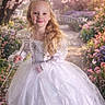 Presleigh joined the competition — help win amazing prizes! blossoms, butterflies, child, dress, fantasy, flowers, garden, girl, long_hair, nature, outdoor, pathway, portrait, princess, scepter, smile, spring, sunlight, tiara, white_gown