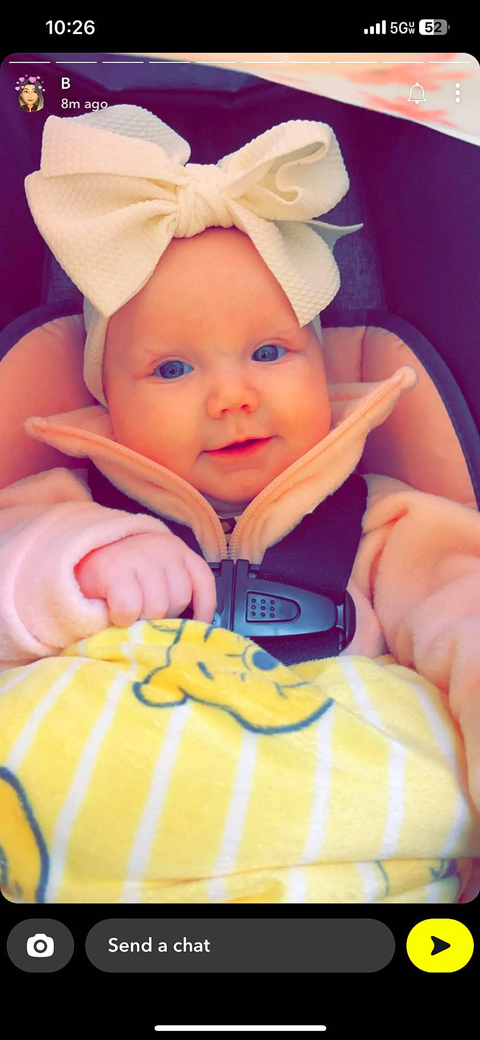 Braelynn joined the competition — help win amazing prizes! baby, baby_toddler_clothing, cap, cheek, child, chin, comfort, eye, face, finger, fun, happy, headwear, iris, mouth, person, pink, skin, smile, thumb