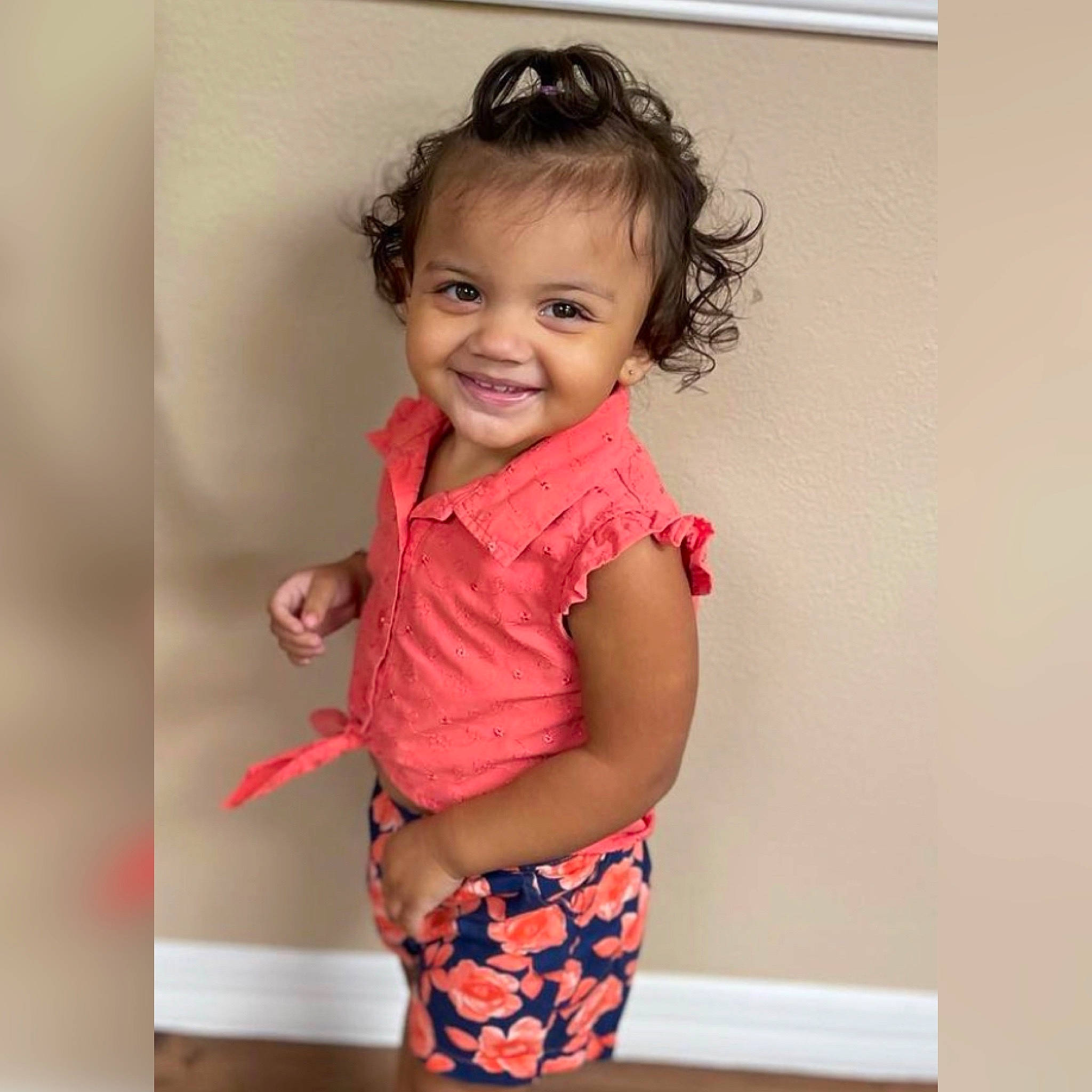 Avani joined the competition — help win amazing prizes! baby_toddler_clothing, cheek, dress, elbow, face, gesture, hair, happy, head, human_body, iris, joy, neck, person, shoulder, sleeve, smile, t_shirt, thigh, toddler