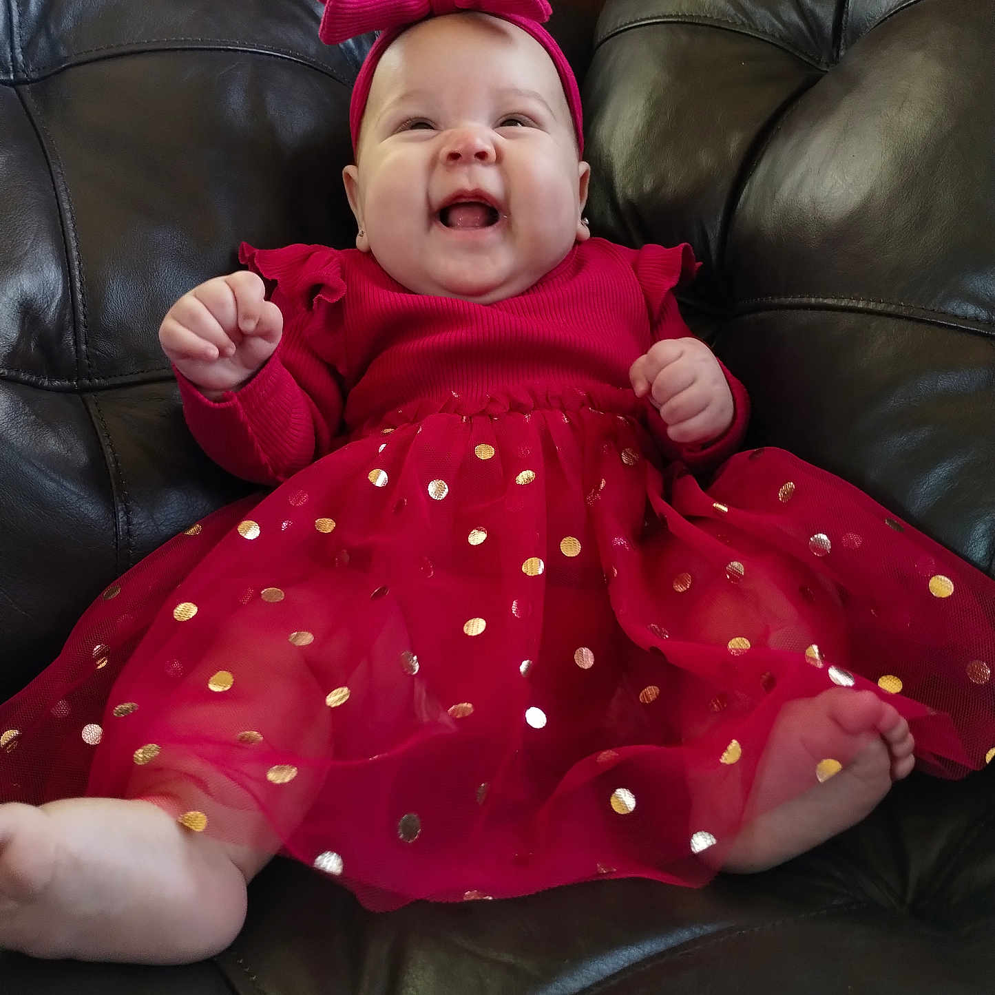 Kamiyah joined the competition — help win amazing prizes! baby, bodypart, chair, clothing, coat, couch, cushion, dress, face, finger, furniture, hand, happy, hat, head, homedecor, person, photography, portrait, sitting
