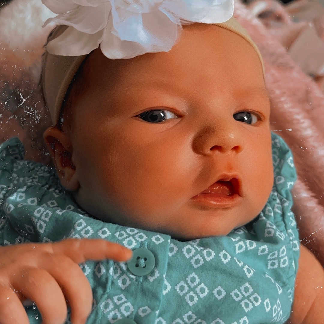Harper Rose joined the competition — help win amazing prizes! accessories, baby, bodypart, bonnet, cap, clothing, dress, face, finger, flower, flowerarrangement, hand, hat, head, headband, newborn, person, photography, plant, portrait