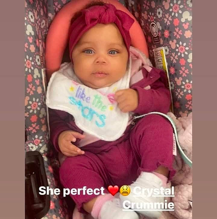 Aniyah Dior Marshall is registered to the contest to win money with this photo: baby, baby_carriage, baby_products, baby_toddler_clothing, child, comfort, finger, hand, happy, headwear, magenta, nail, pattern, person, photo_caption, pink, play, sitting, sleeve, smile