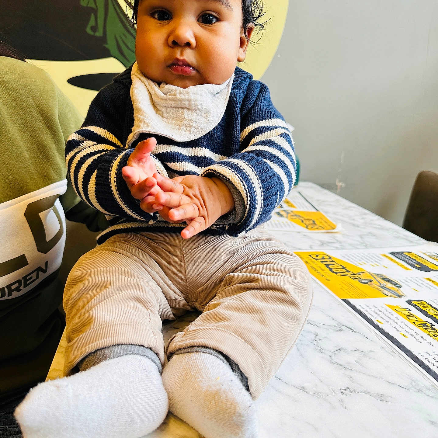 Harmilap Singh is registered to the contest to win money with this photo: baby, bodypart, boy, chair, child, clothing, face, finger, furniture, hand, happy, head, hosiery, male, person, photography, portrait, sitting, smile, sock