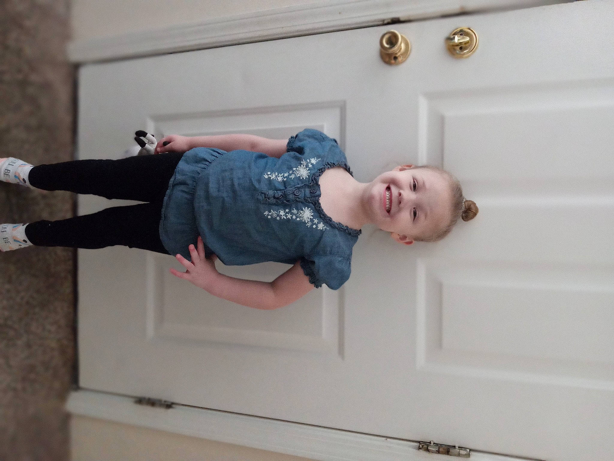 Natalie joined the competition — help win amazing prizes! comfort, denim, elbow, fun, happy, human_leg, joy, knee, person, room, sitting, sleeve, smile, t_shirt, thigh, waist, wood, wrist