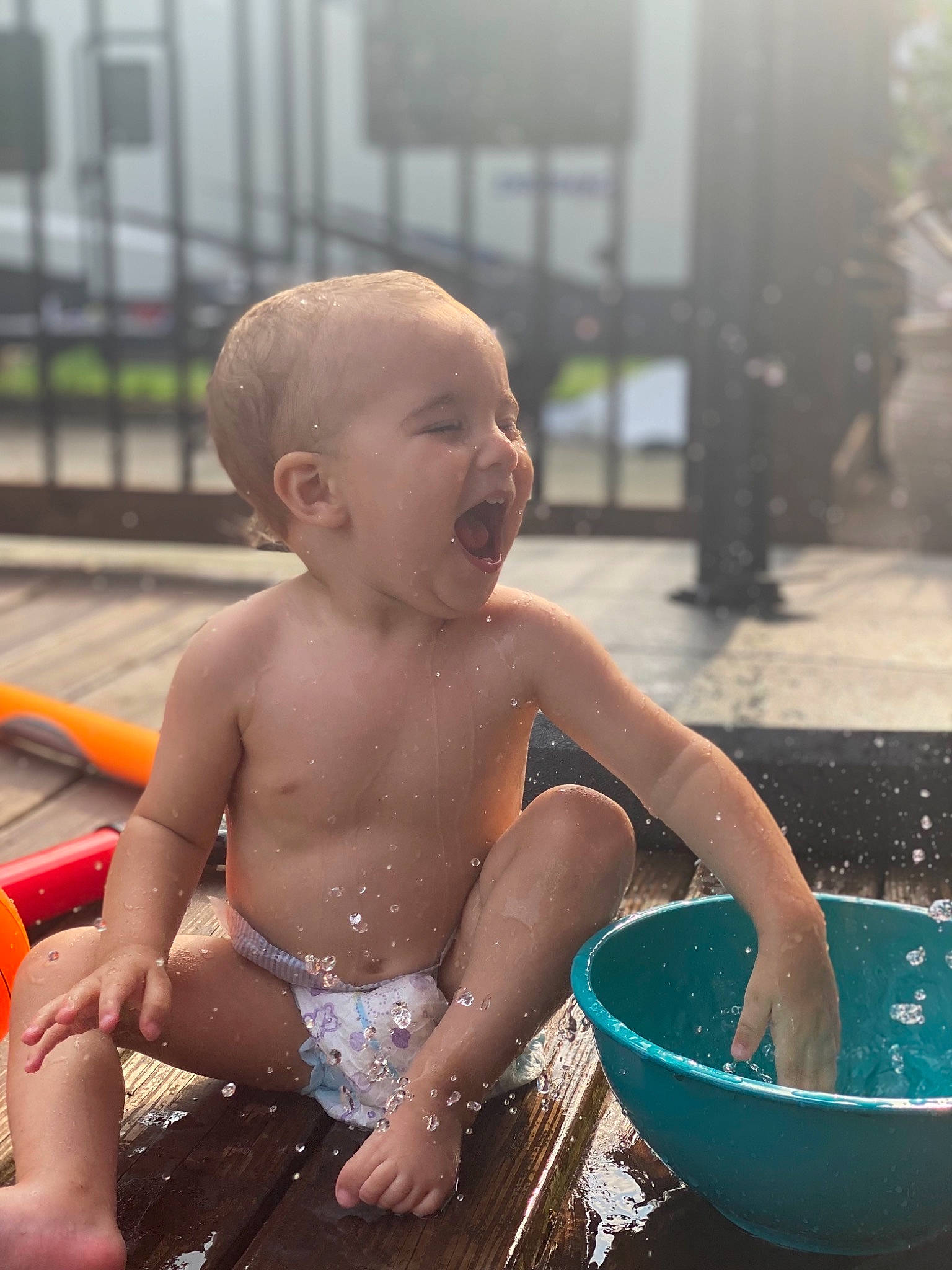 Jermaine joined the competition — help win amazing prizes! abdomen, baby, baby_products, barechested, barefoot, bathing, chest, child, fun, happy, leisure, person, play, recreation, sitting, smile, summer, thigh, toddler, vacation