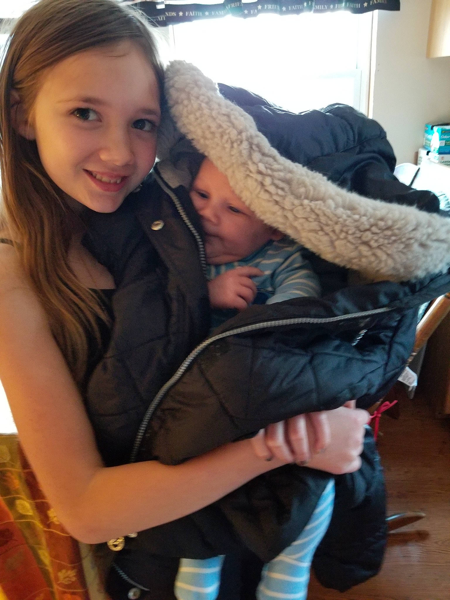 Vivianna is registered to the contest to win money with this photo: arm, baby_products, child, joy, leg, long_hair, person, product, sitting, smile, toddler