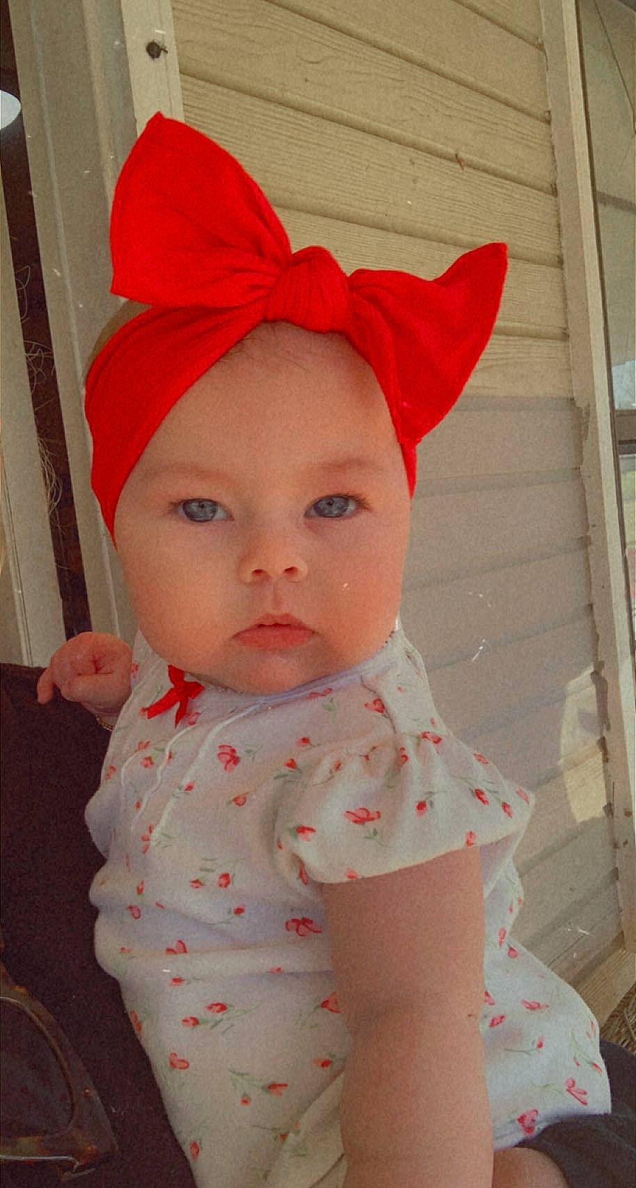 Phoebe joined the competition — help win amazing prizes! baby, baby_toddler_clothing, cap, cheek, child, chin, clothing, costume_hat, eye, face, hat, head, headgear, headwear, lip, pattern, person, pink, skin, sleeve