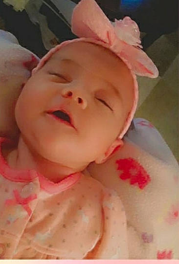 Indigo joined the competition — help win amazing prizes! baby, bedtime, cheek, child, close_up, ear, eye, face, head, lip, mouth, nose, person, petal, pink, skin, sleep, toddler