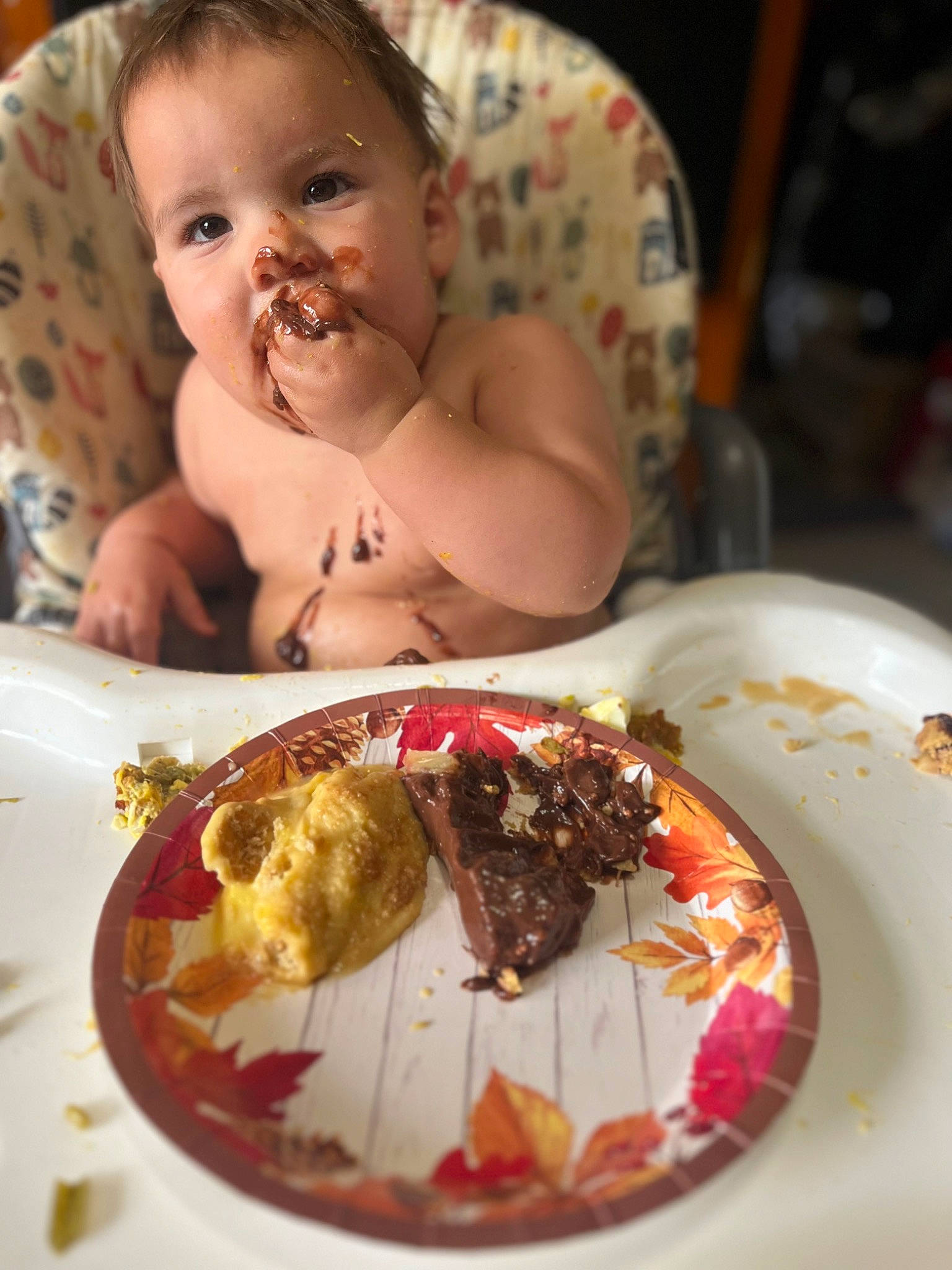 Kailey is registered to the contest to win money with this photo: baby, baked_goods, baking, birthday_cake, cake, comfort_food, cuisine, dessert, dish, dishware, food, fork, ingredient, kuchen, person, plate, recipe, smile, sweetness, tableware
