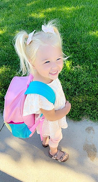 Lainey joined the competition — help win amazing prizes! baby_toddler_clothing, clothing, costume, electric_blue, fashion_accessory, fun, grass, hair, happy, headband, headpiece, joy, leisure, magenta, people_in_nature, person, pink, plant, recreation, sitting