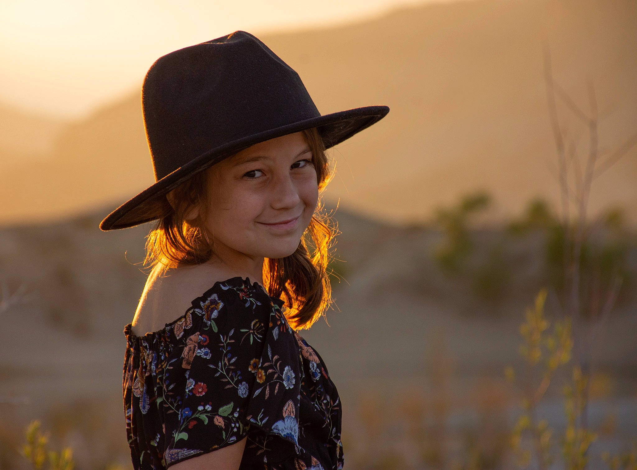 Rowan joined the competition — help win amazing prizes! backlighting, beauty, dress, flash_photography, fun, grass, grassland, happy, hat, head, headgear, headwear, joy, landscape, lighting, lip, morning, people_in_nature, person, smile