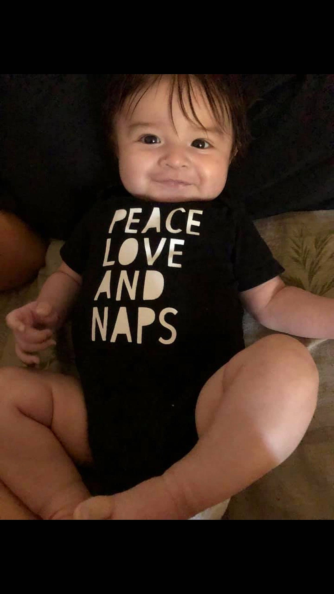 Adyn joined the competition — help win amazing prizes! arm, baby, baby_toddler_clothing, cheek, child, hand, person, sitting, t_shirt, toddler