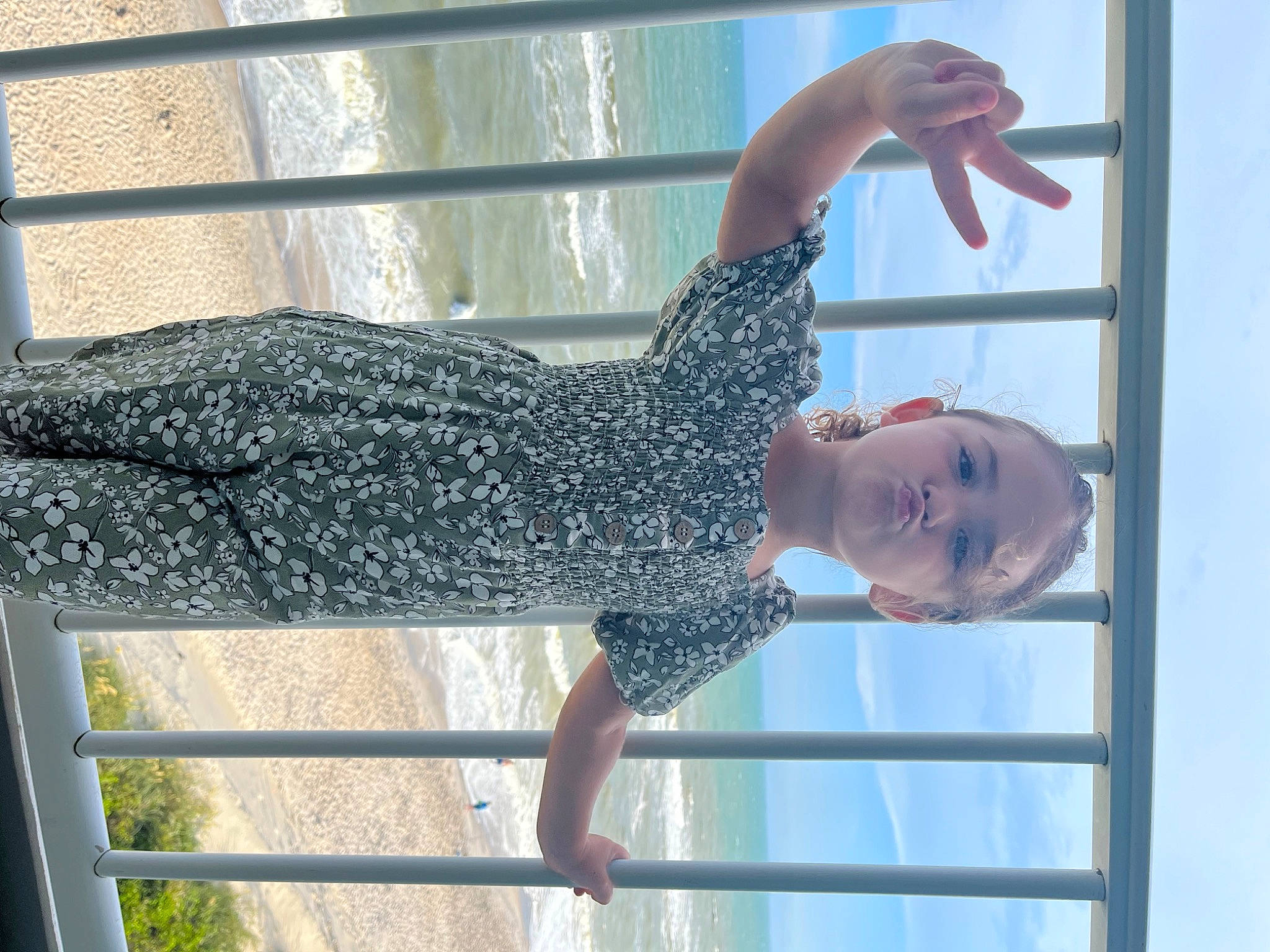 Jaylah joined the competition — help win amazing prizes! arm, balance, elbow, facial_expression, fun, gesture, hand, happy, human_body, human_leg, leisure, pattern, person, shoulder, sky, smile, thigh, waist, water, wood